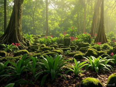 Living Jungle canopy with kapok trees