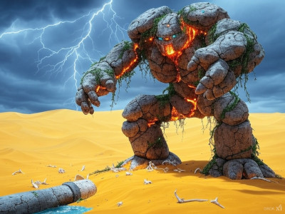 Golem rising from the Sands